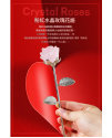 天然 水晶玫瑰花 粉水晶 玫瑰花 擺件